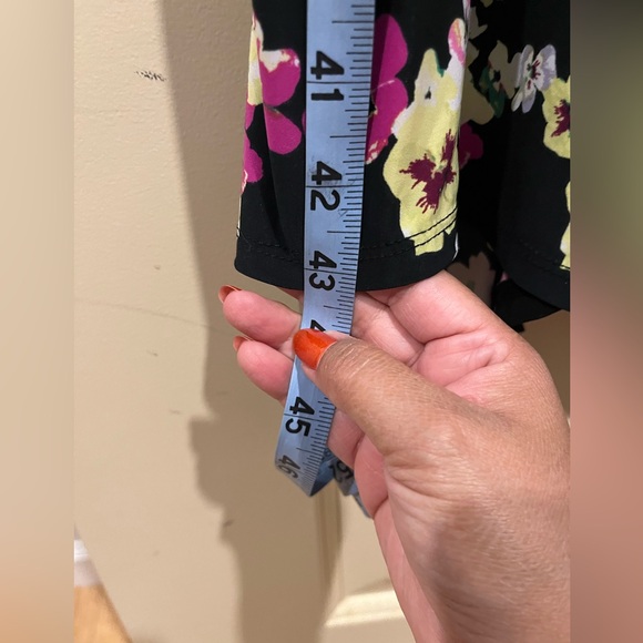 INC International Concepts Black Floral Asymmetrical Dress - Picture 9 of 9